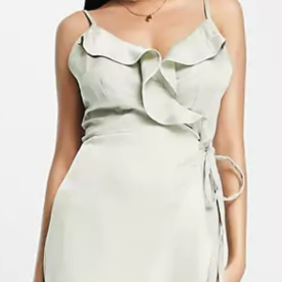 ASOS sage green dress - Picture 1 of 2